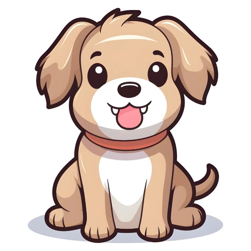 Chien de dessin animé mignon - conception de chien