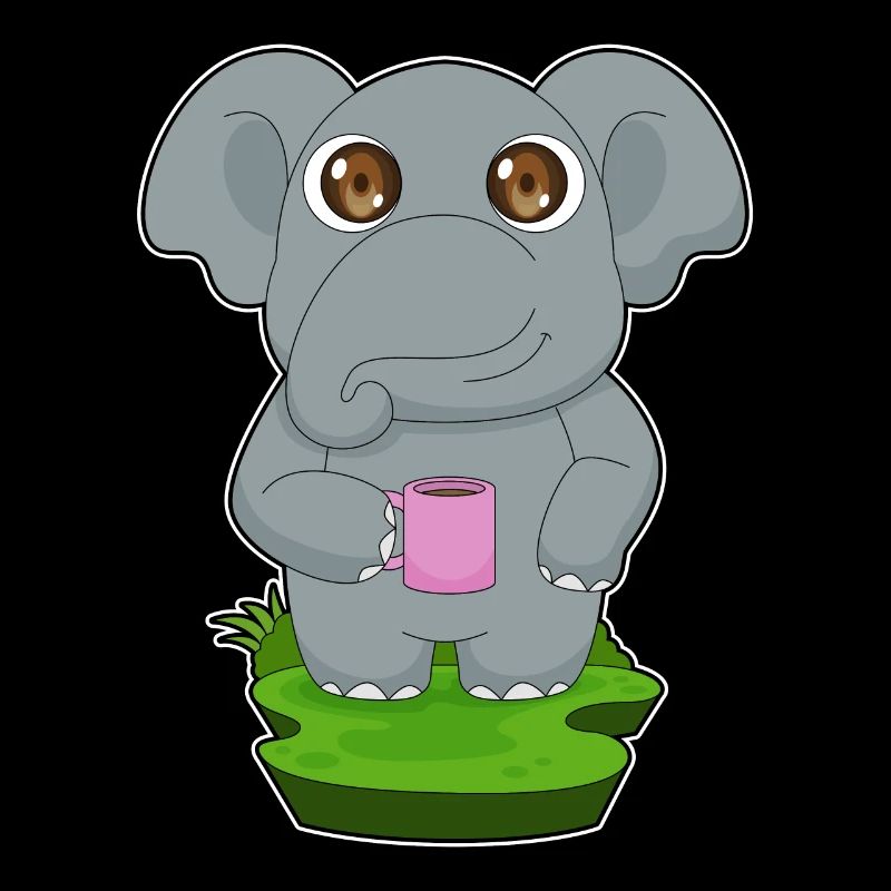 Elefant Kaffee Becher
