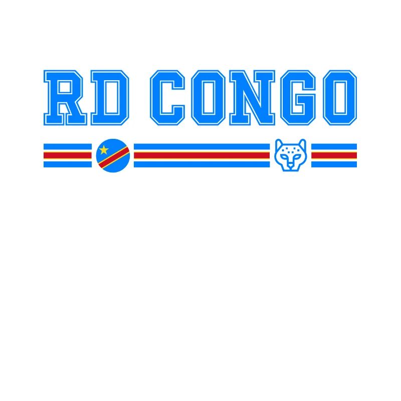 RD CONGO drapeau et emblème du Congo