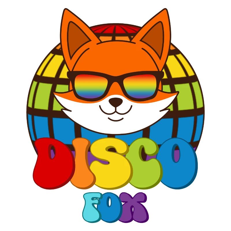 Disco Fox Discokugel Fuchs Sonnenbrille Discofox