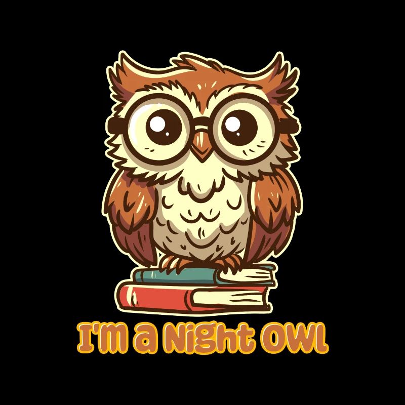 Ich bin eine Nachteule - Nerdy Owl