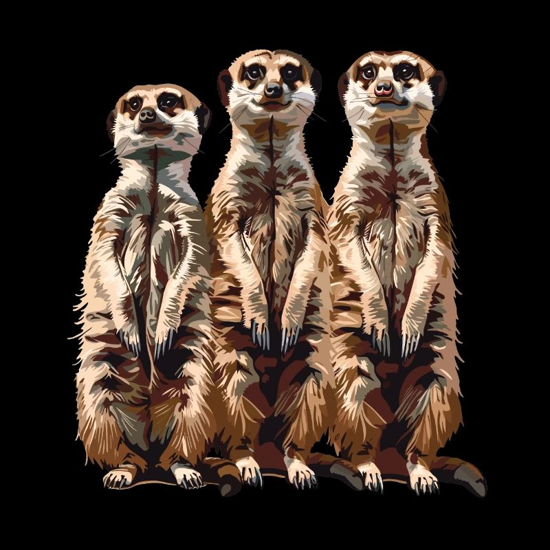Trois suricates