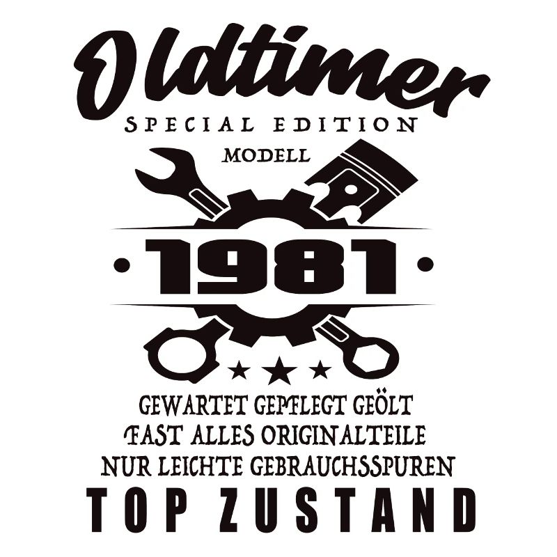 Oldtimer Special Edition Modell 1981 Geburtstag