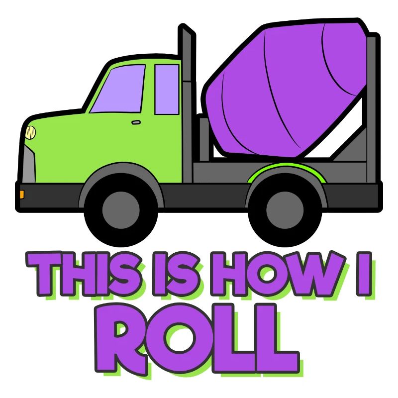 Excavator Construction Site Construction Worker Construction Rollers I Gift