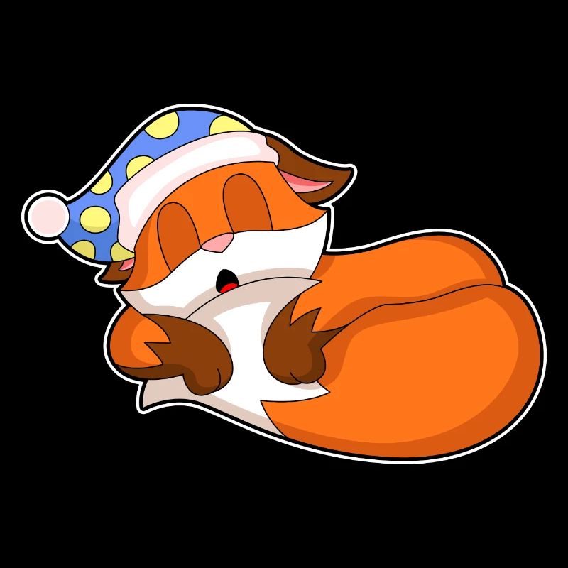 Bonnet de nuit Fox Sleeping