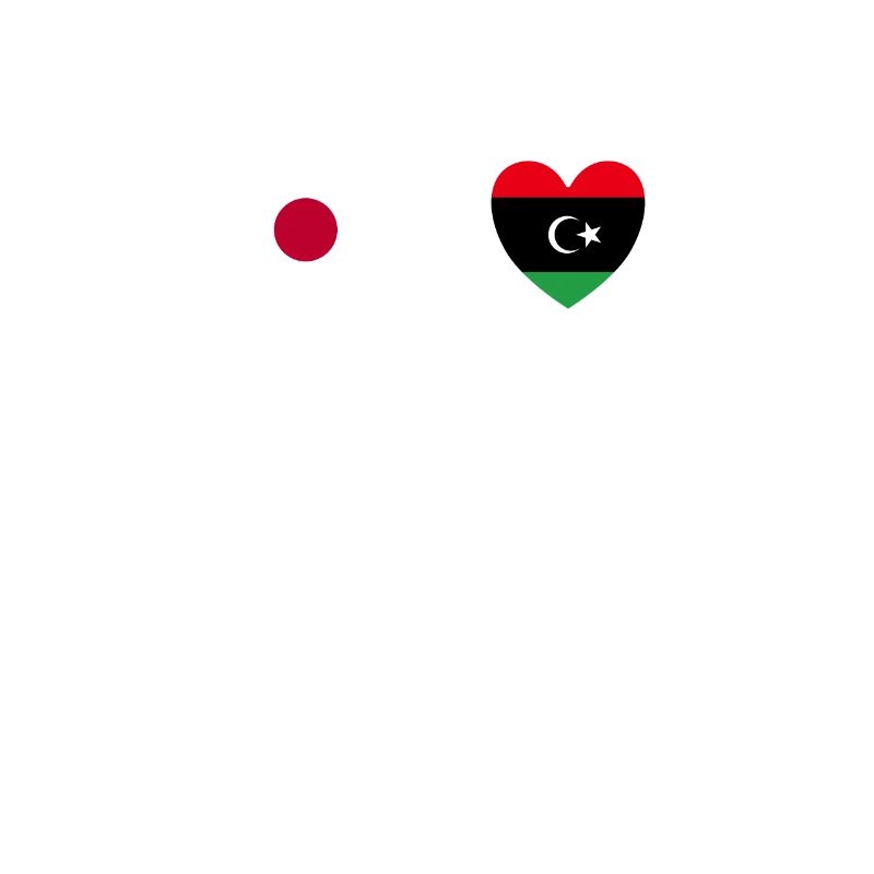 Japon et Libye Drapeau libyen Drapeaux