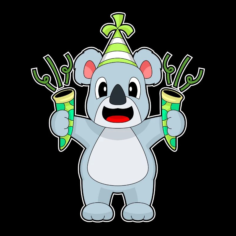 Koala Geburtstag Partyhut