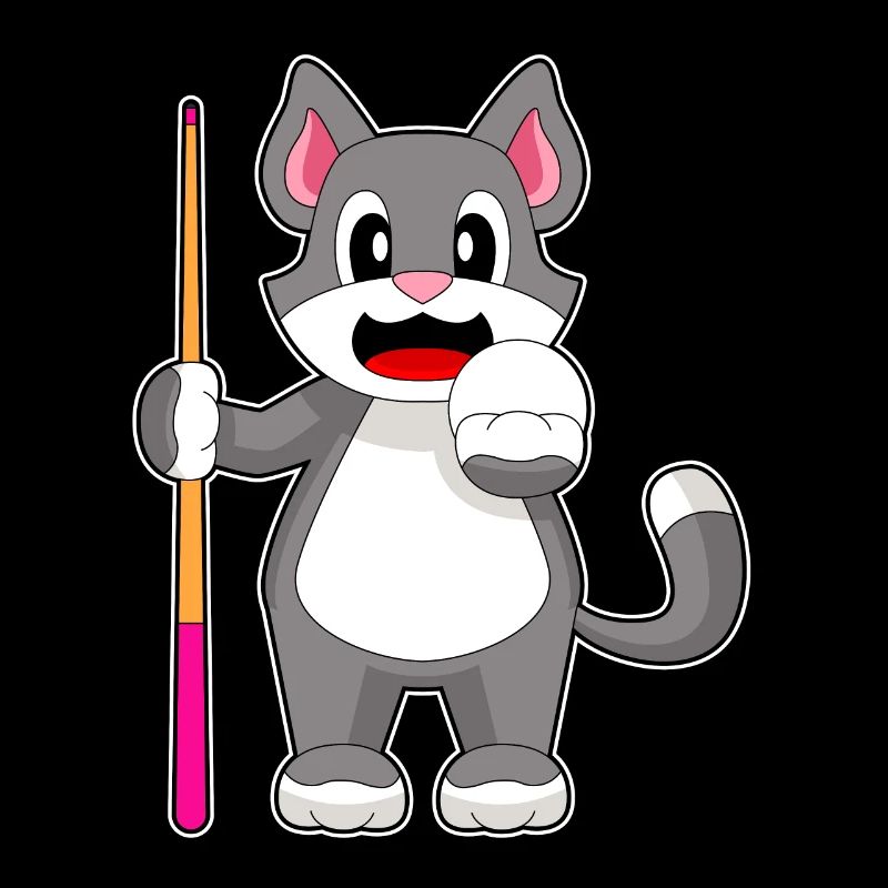 Queue de billard pour chat