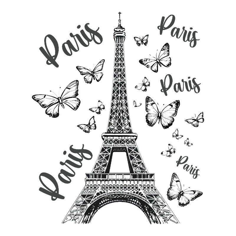 Paris Eiffelturm Frankreich Schmetterlinge Kunst
