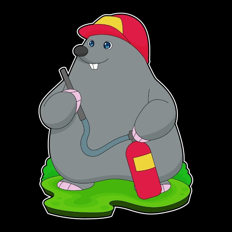 Mole Firefighter Fire Extinguisher