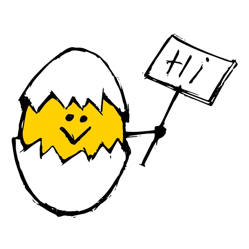 Hi Egg Design Clear Shell