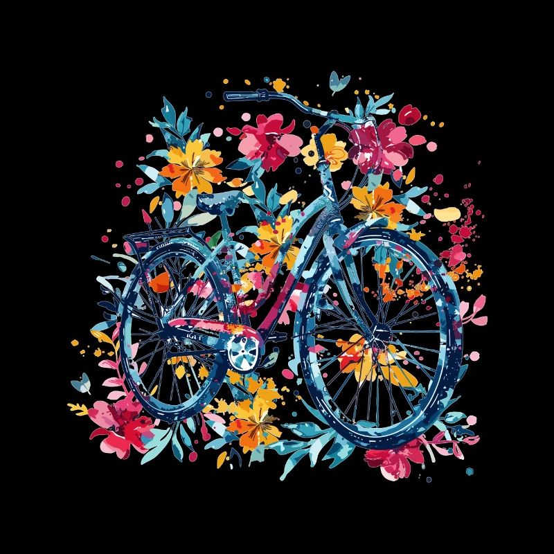 Bicycle with flowers