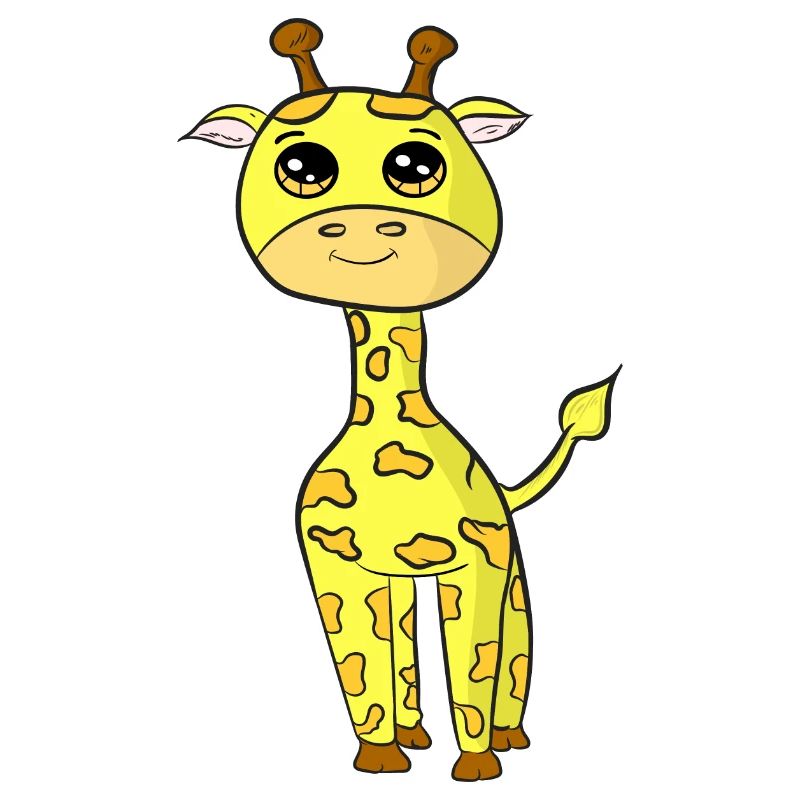 Bébé girafe