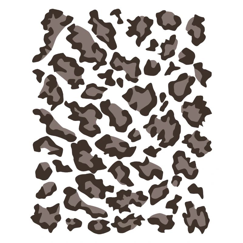 Snow leopard pattern dark