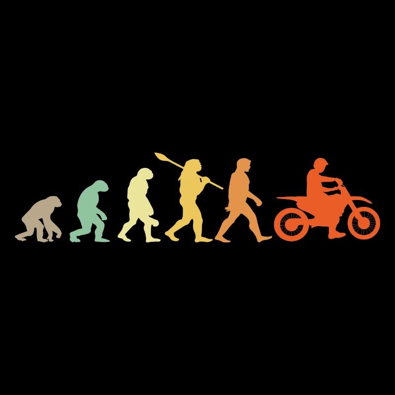 Evolution Motorradfahrer