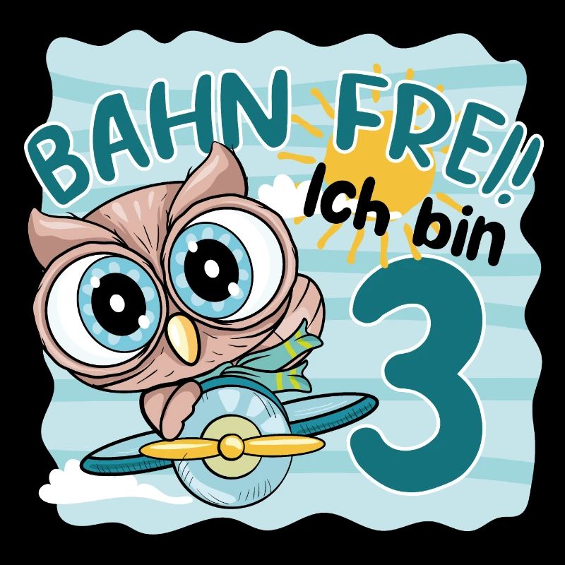 3.GEBURTSTAG KINDER EULE KINDERGEBURTSTAG