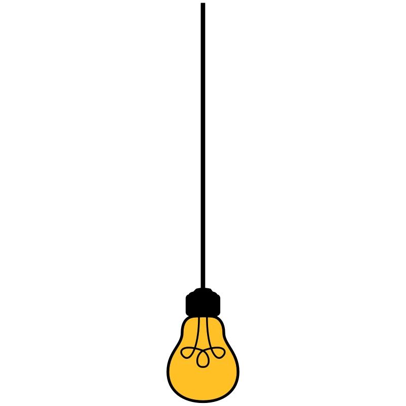 ceiling top cable hang light bulb light electricity id