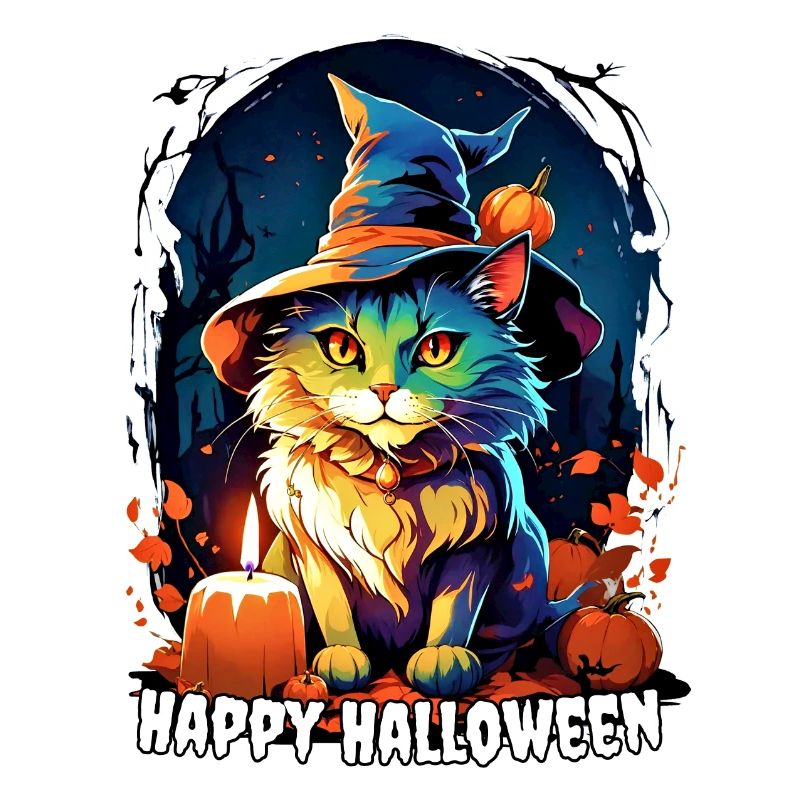 Conception du chat d’Halloween 5.1