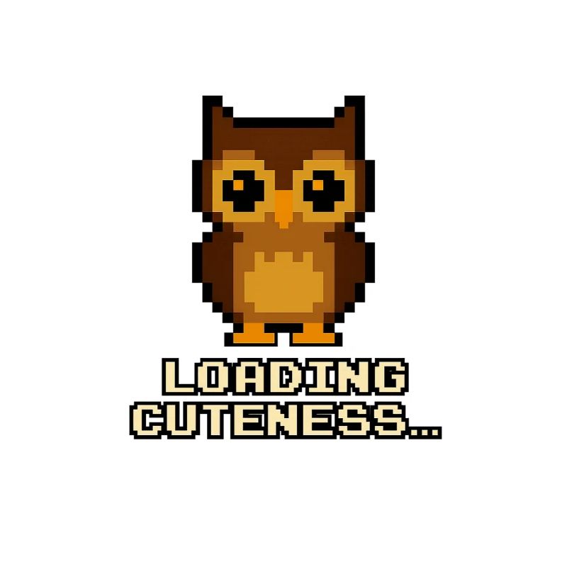 Pixel Eulen Loading Cuteness