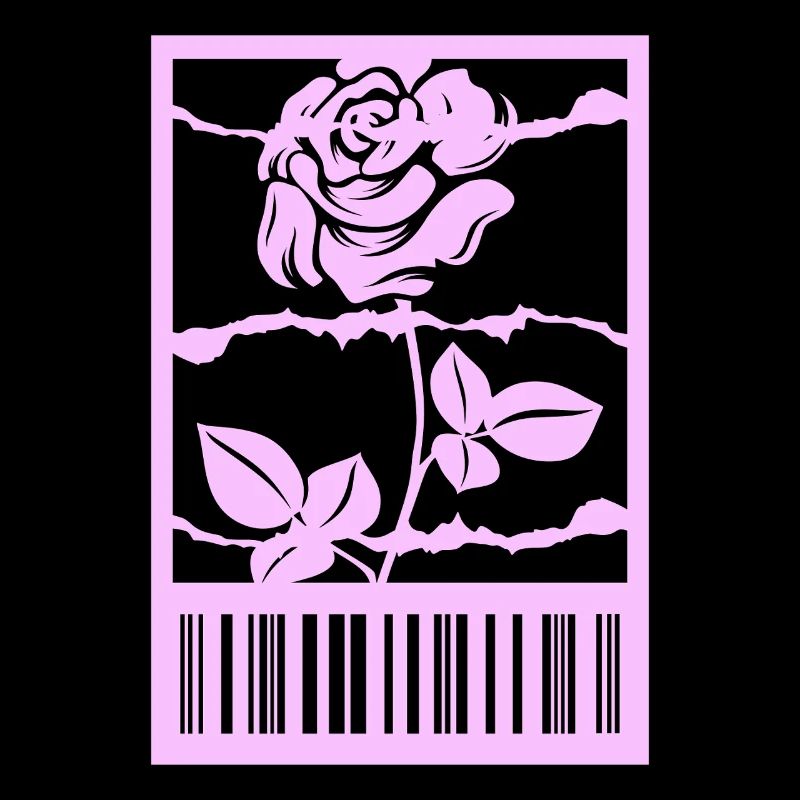Gothic Rose Stacheldraht Strichcode Urban Style