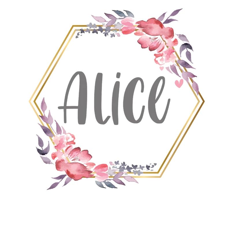 Alice Mädchen Name personalisiertes Geschenk