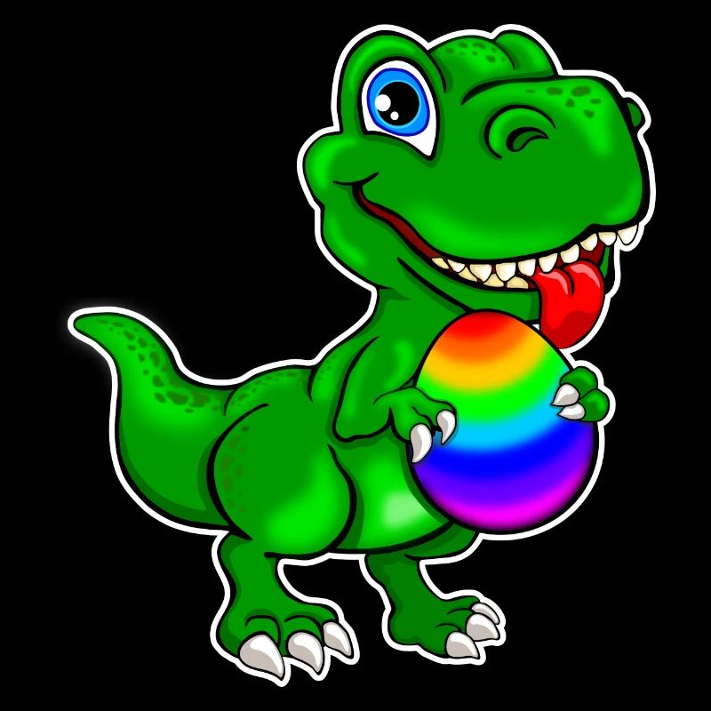 Dino with Easter egg