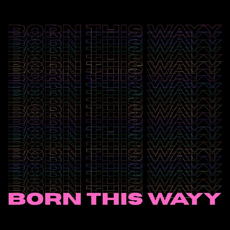 Fierté / CSD / Design LGBTQ+ « Born this way »