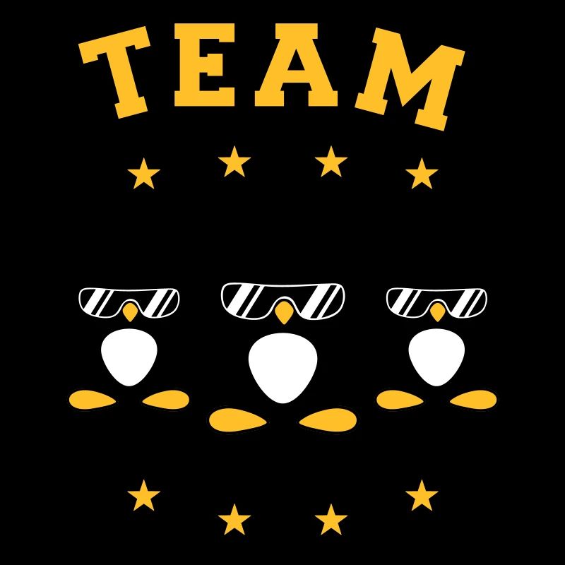 Pinguine Team Freunde