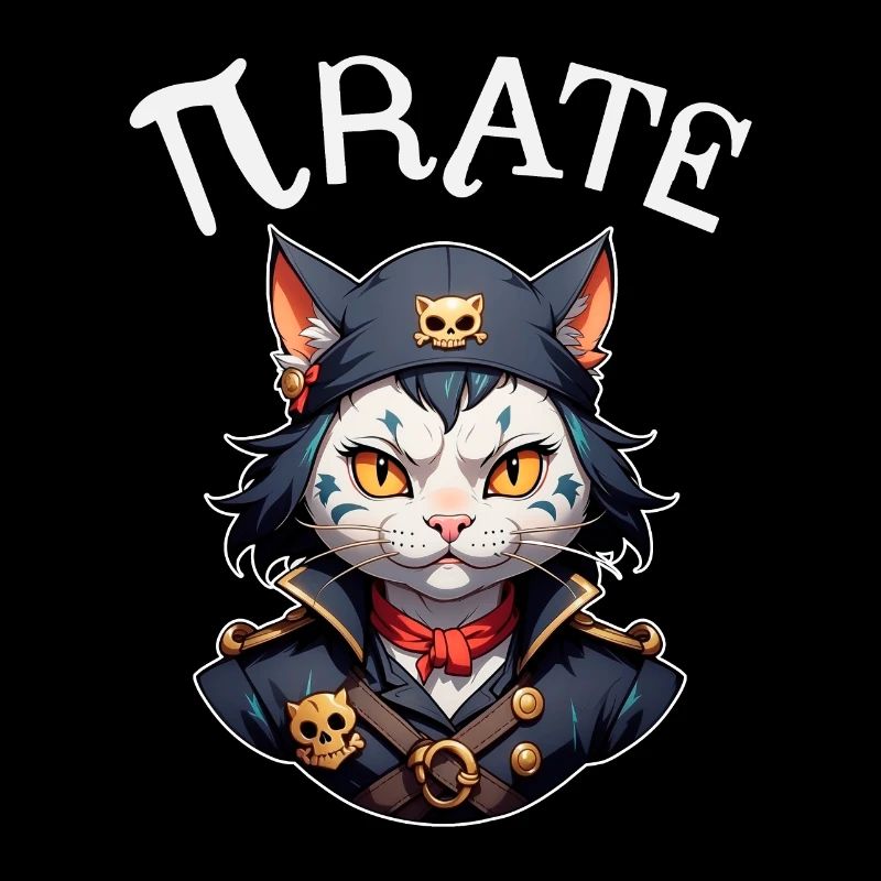 Chat pirate de Pi Day