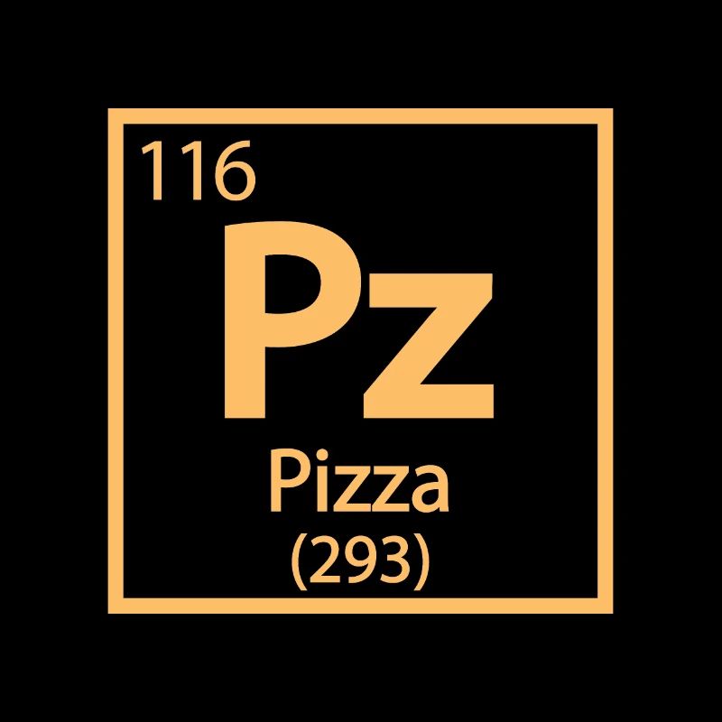 Pizza Element - Lustiges Periodensystem