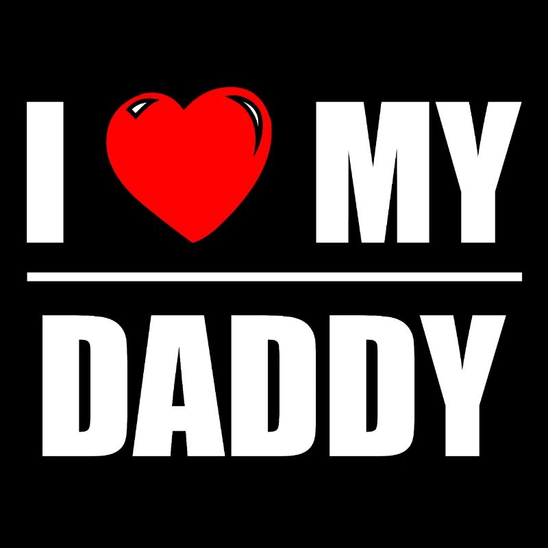 Font design "I love my Daddy"