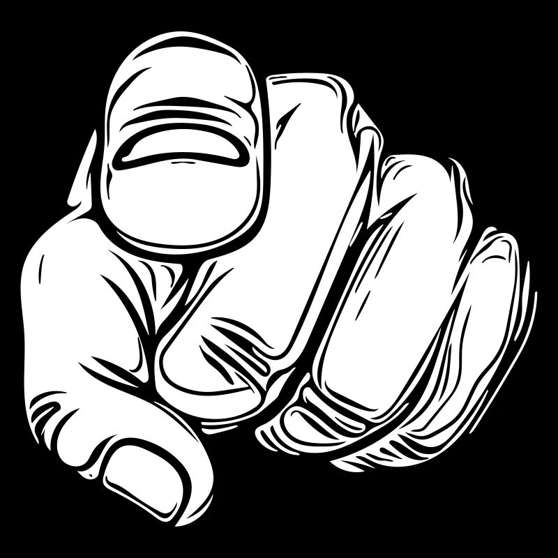 Zeigefinger mit Vector Hand