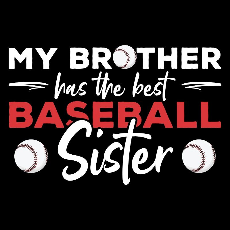 Bruder hat die beste Baseballschwester