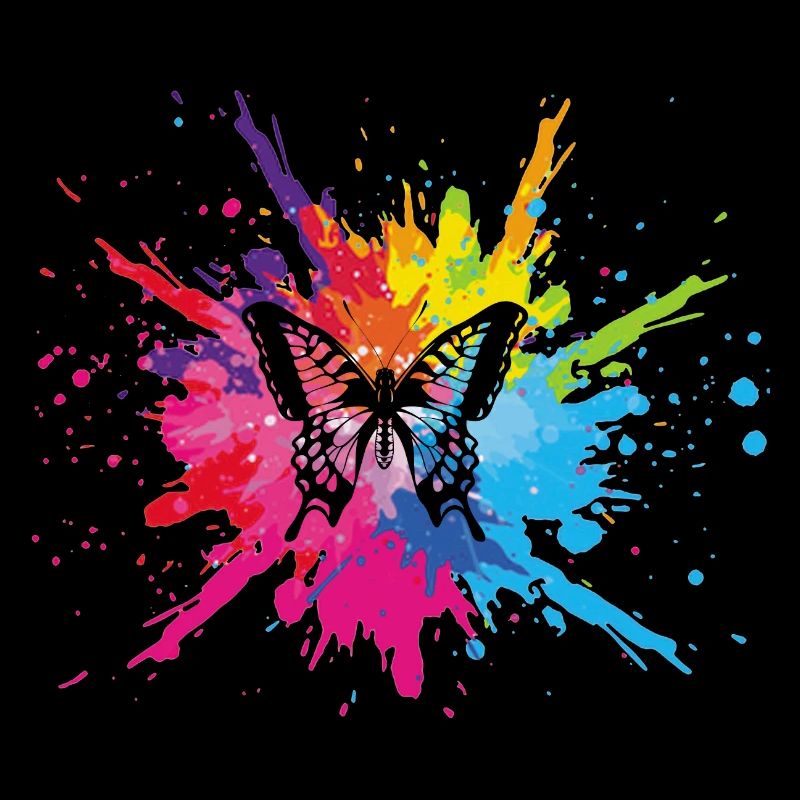 Papillon multicolore