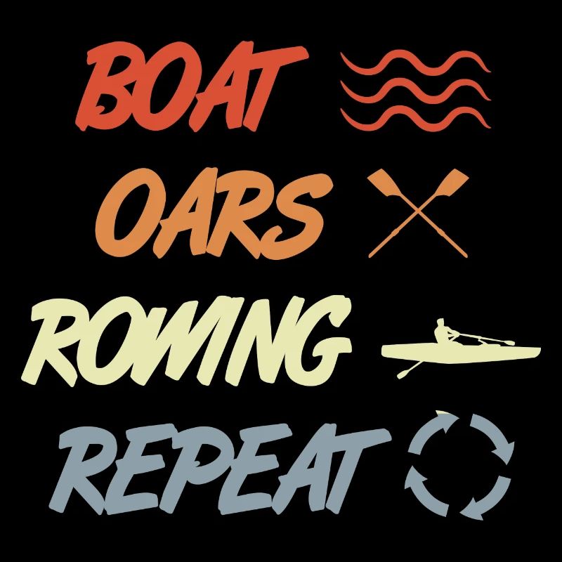 Boat Oars Rowing Repeat
