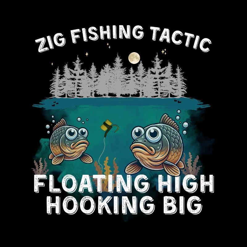 Carp Fishing Humor Zig Tactic Floating High