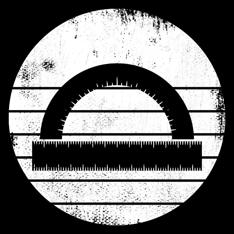 Semi-circular protractor