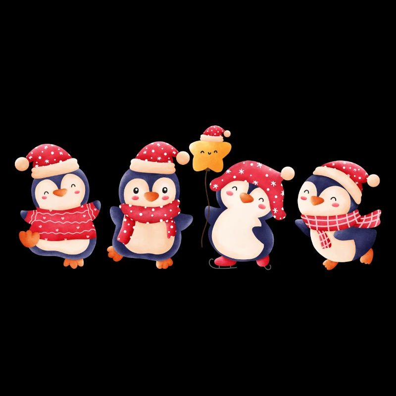 Drôle de pinguin Noël