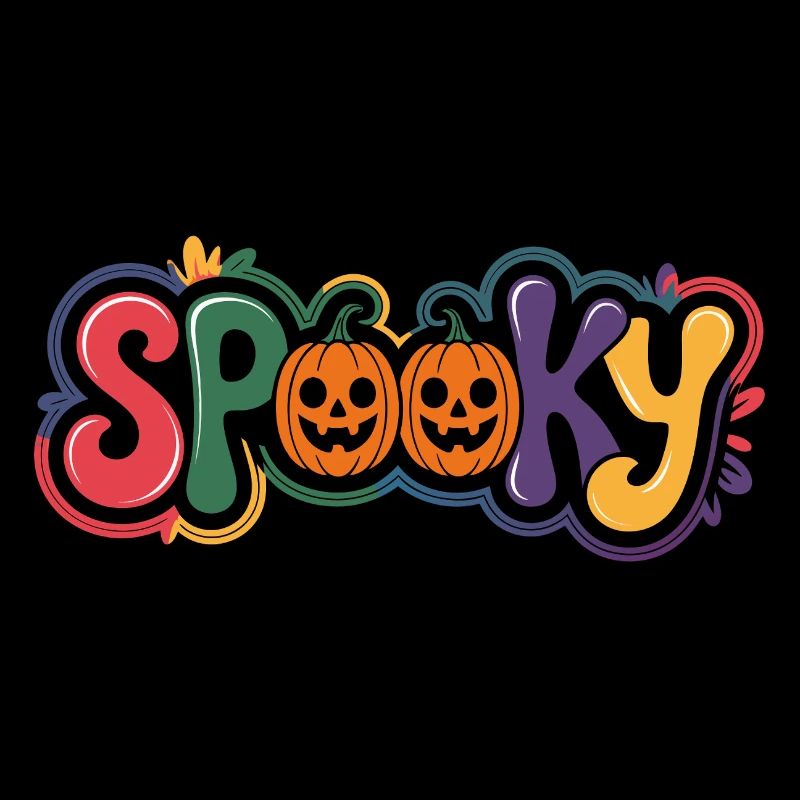 Spooky Pumpkin Lettering