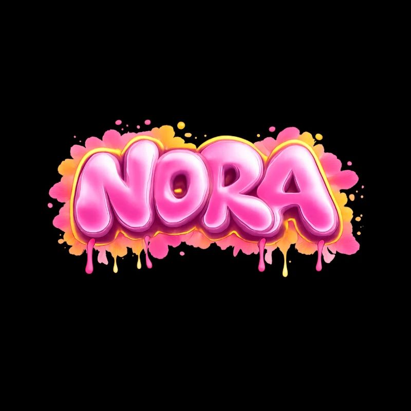 NORA GRAFFITI NAME FÜR PERFEKTES GESCHENK DRUCKBAR AUF C