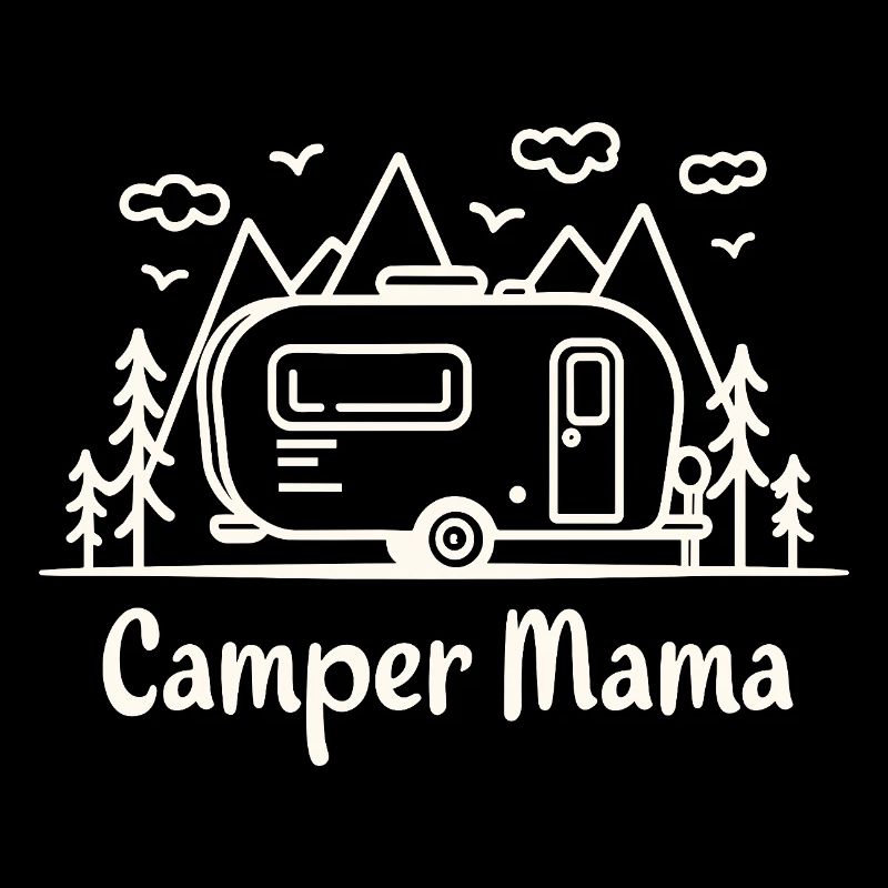 Camper Mama Abenteuer Berge Campingbus
