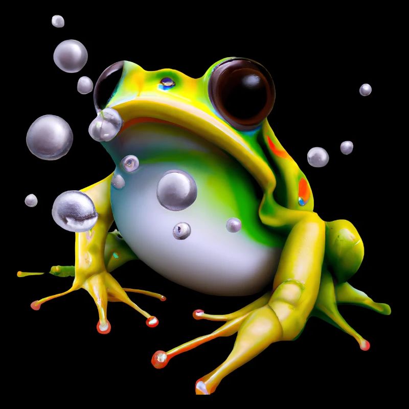 Frosch Wassertropfen