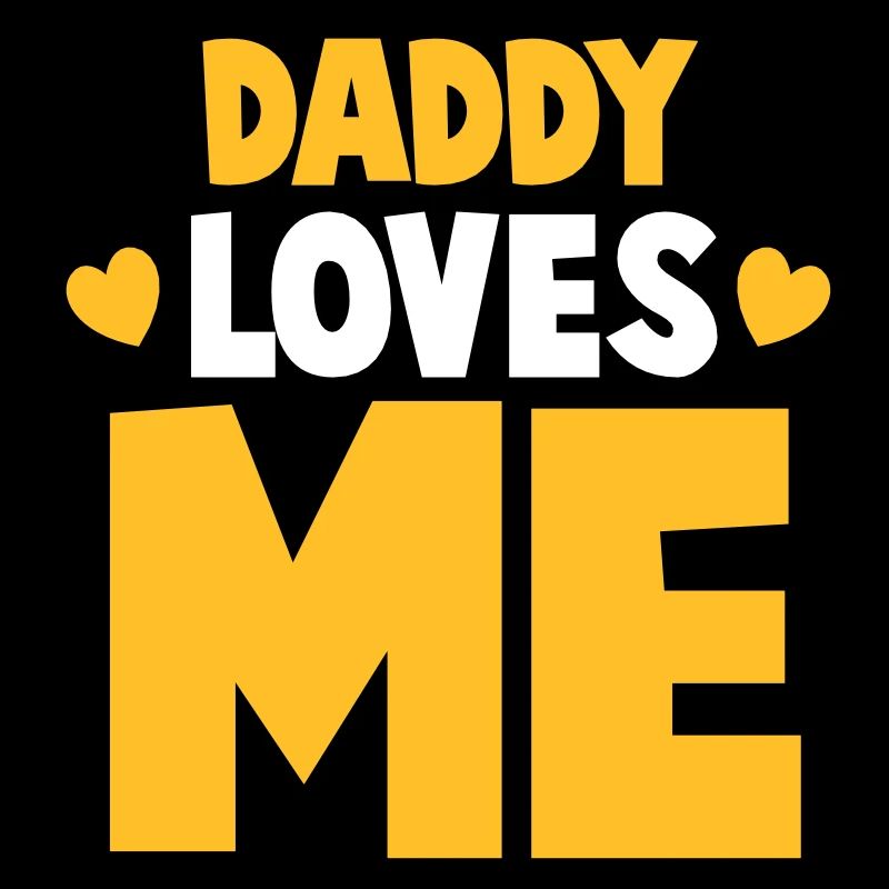 PAPA m'aime! avec mignons petits coeurs d'amour