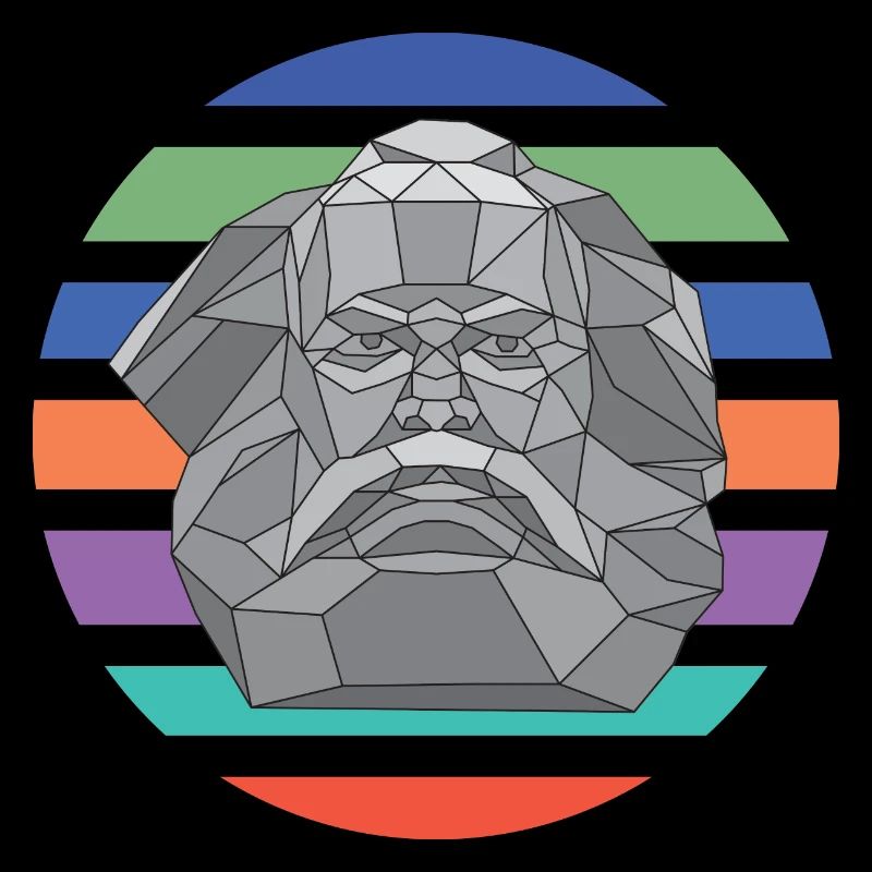 Karl Mag's complementary | Karl Marx - round retro