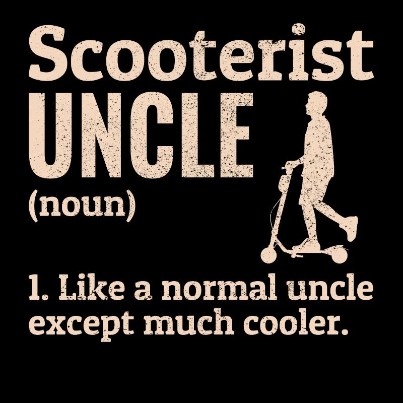 Electric Scooter Driver E-Scooter Scooterist Uncle