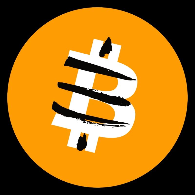 Retro X Bitcoin Crypto Satoshis Symbol 21