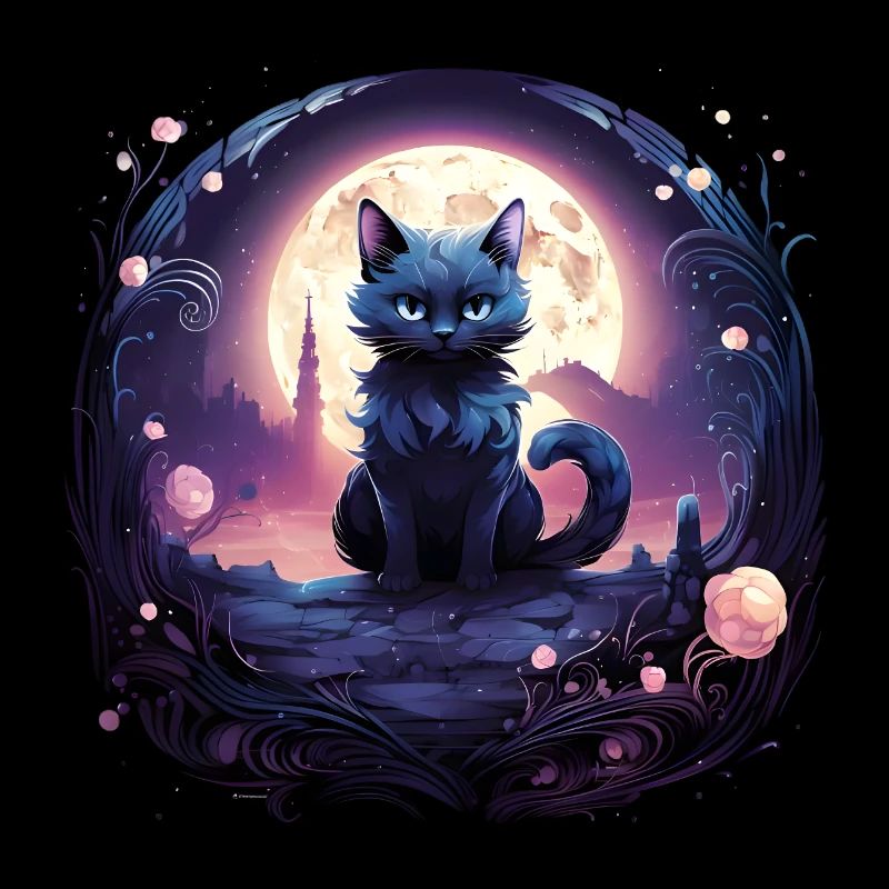Chat de la lune