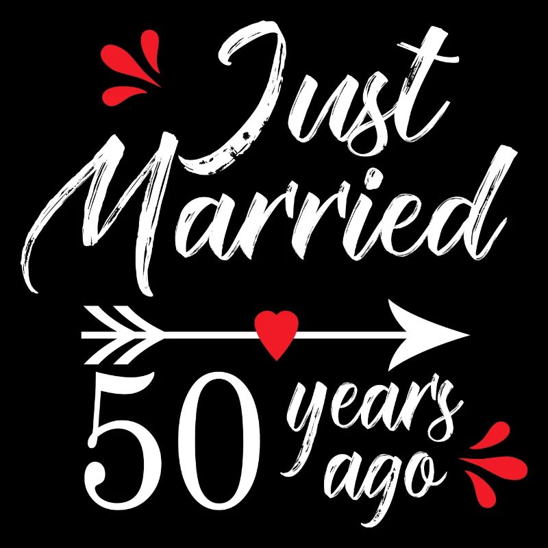Wedding anniversary 50 years Married for 50 years