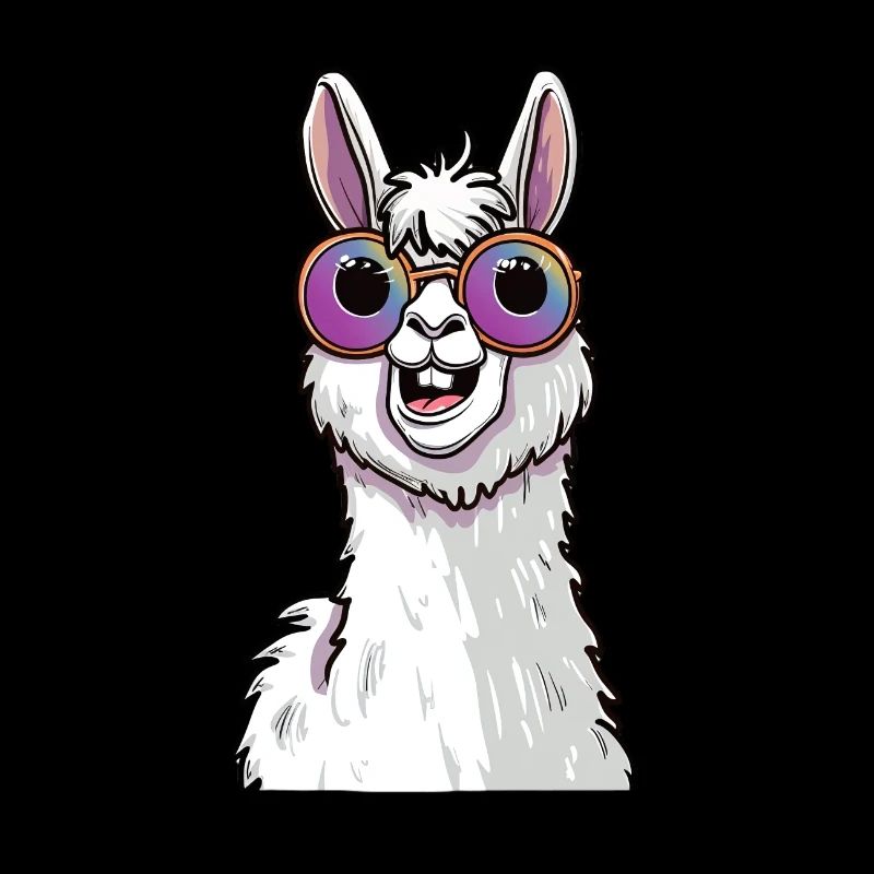 Lustiges Lama Mit Sonnenbrille