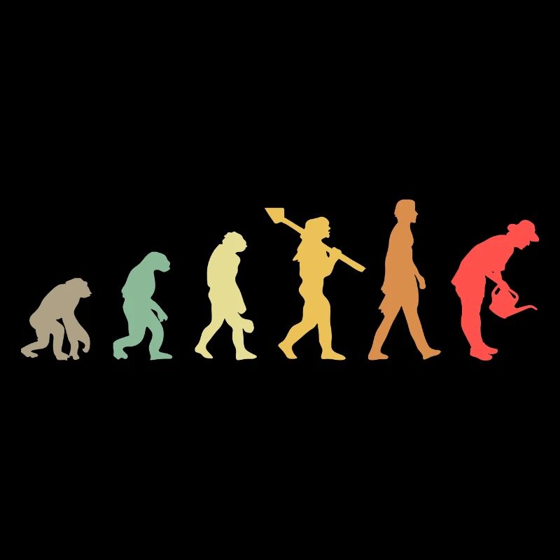 Evolution Gardener Woman